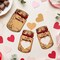 Wrapables 48pk Valentines Day Card Set, Mason Jar Happy Valentines Cards with Party Favor Bags for Classroom Exchanges (Candy Not Included)